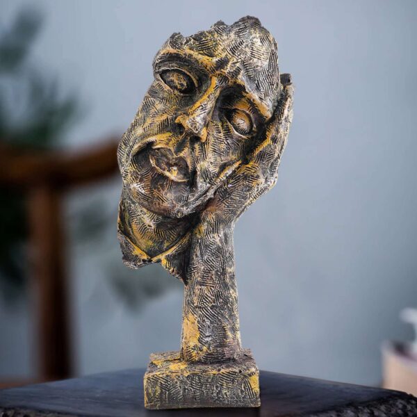 Face Statue for Living Room/Bedroom/Home/Office House, Big Size murti Antique Idol Abstract Art Decor showpiece Good for Gifts an Any Occasion Anniversary