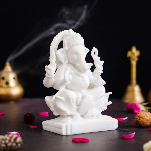 Marble Ganesh ji Statue Idol Murti for Home Decor Office Desk? for HomeDecor Decoration Gifting